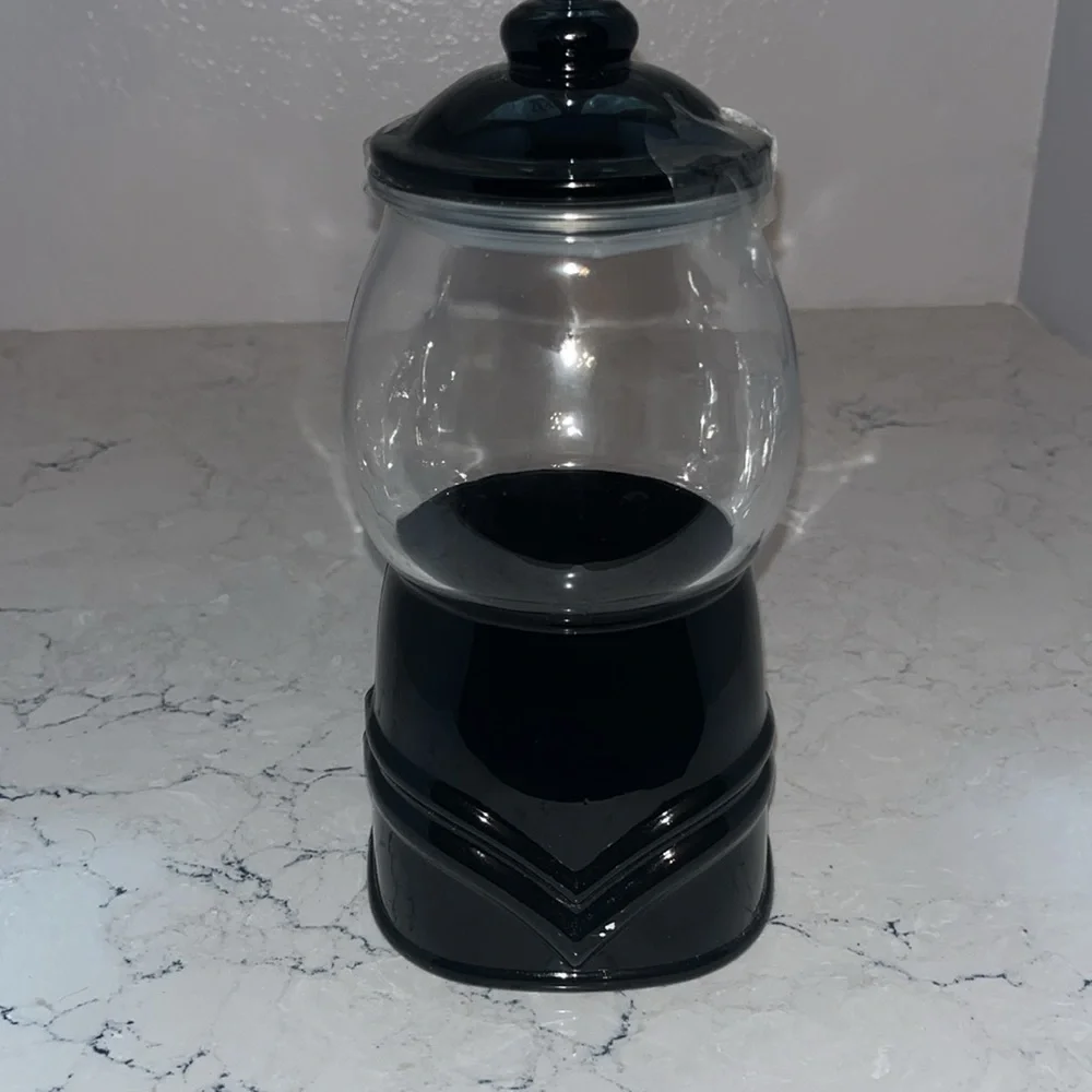 Target Black Glass Candy Jar Gumball Machine Accent